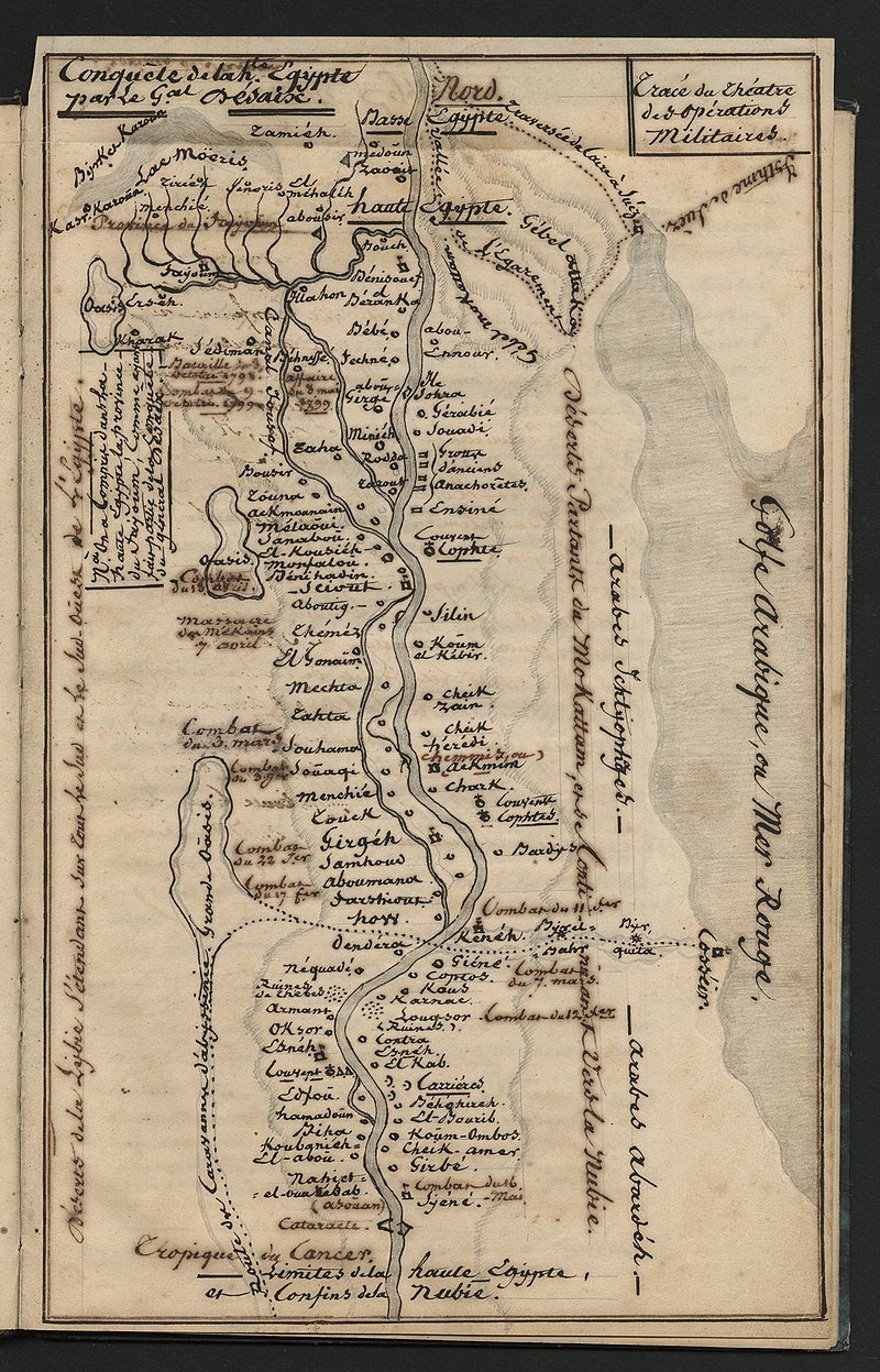 محمد علي والمماليك .. فصول الصراع المنسي بعيدًا عن مذبحة القلعة خريطة التواجد الفرنسي بمصر وجنوبها