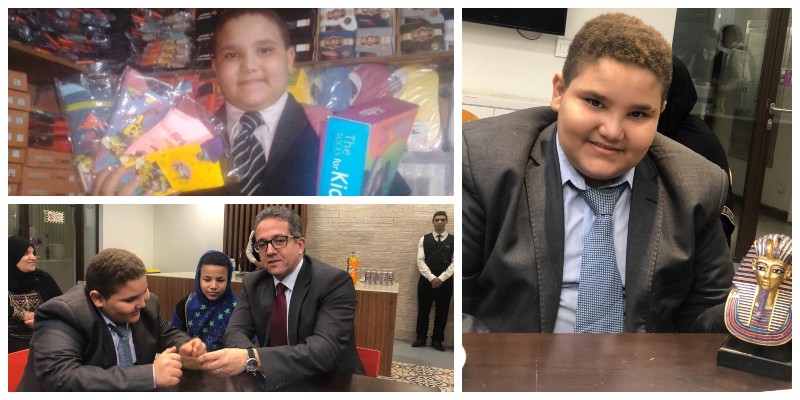 عفوًا.. قناع توت عنخ آمون لا يكفي لاستكمال الطفل بائع الشرابات تعليمه؟!