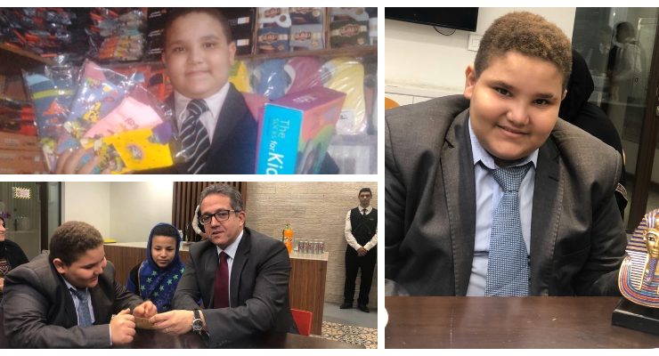 عفوًا.. قناع توت عنخ آمون لا يكفي لاستكمال الطفل بائع الشرابات تعليمه؟!