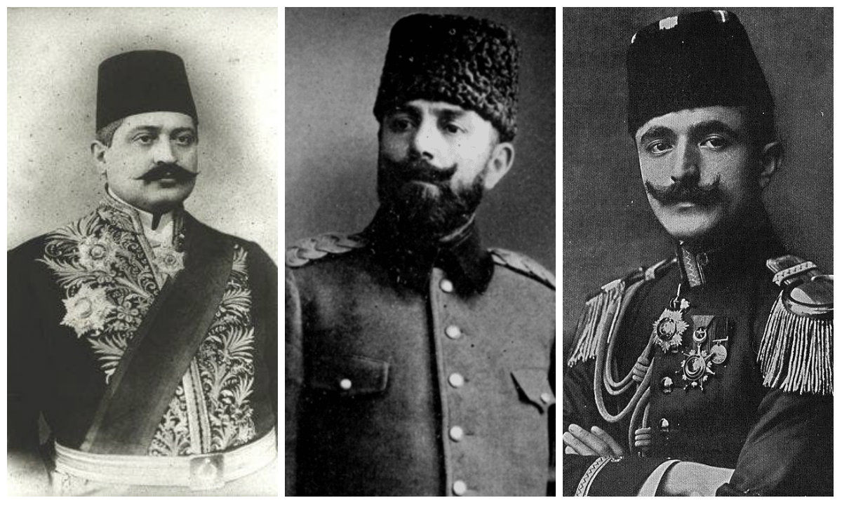 سارة وجمال .. ثنائية رسمت نهاية الدولة العثمانية بالجنس والتجسس أنور باشا - جمال باشا - طلعت باشا