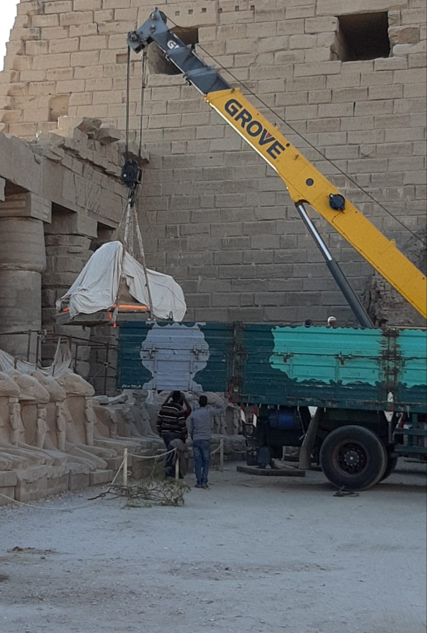 بين واقع نقل الكباش وزمن إنقاذ أبو سمبل “المقارنة لا تجوز” نقل الكباش