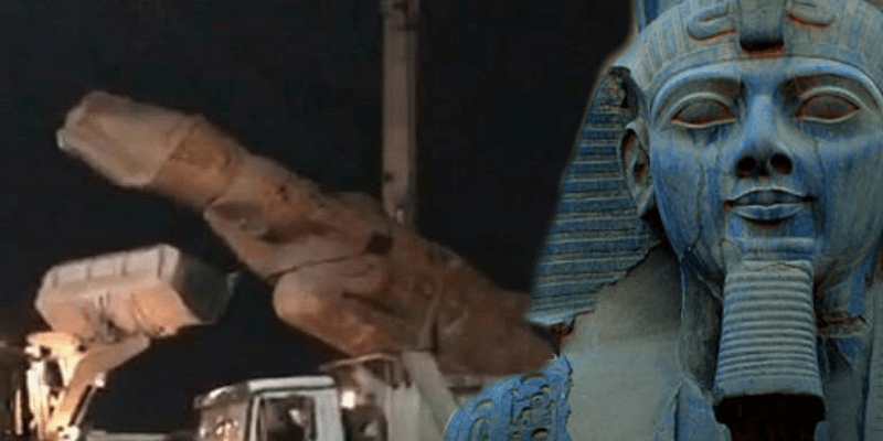 “رسالة من الملك” رمسيس الثاني يعلق على نقل تمثاله في عربة قمامة بالشرقية رمسيس الثاني