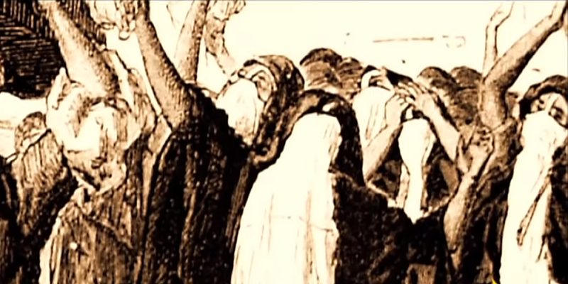 قصة أول مظاهرة ضد محمد علي باشا “قامت بها النساء وواجهها لاظوغلي” مظاهرات السيدات - رسمة