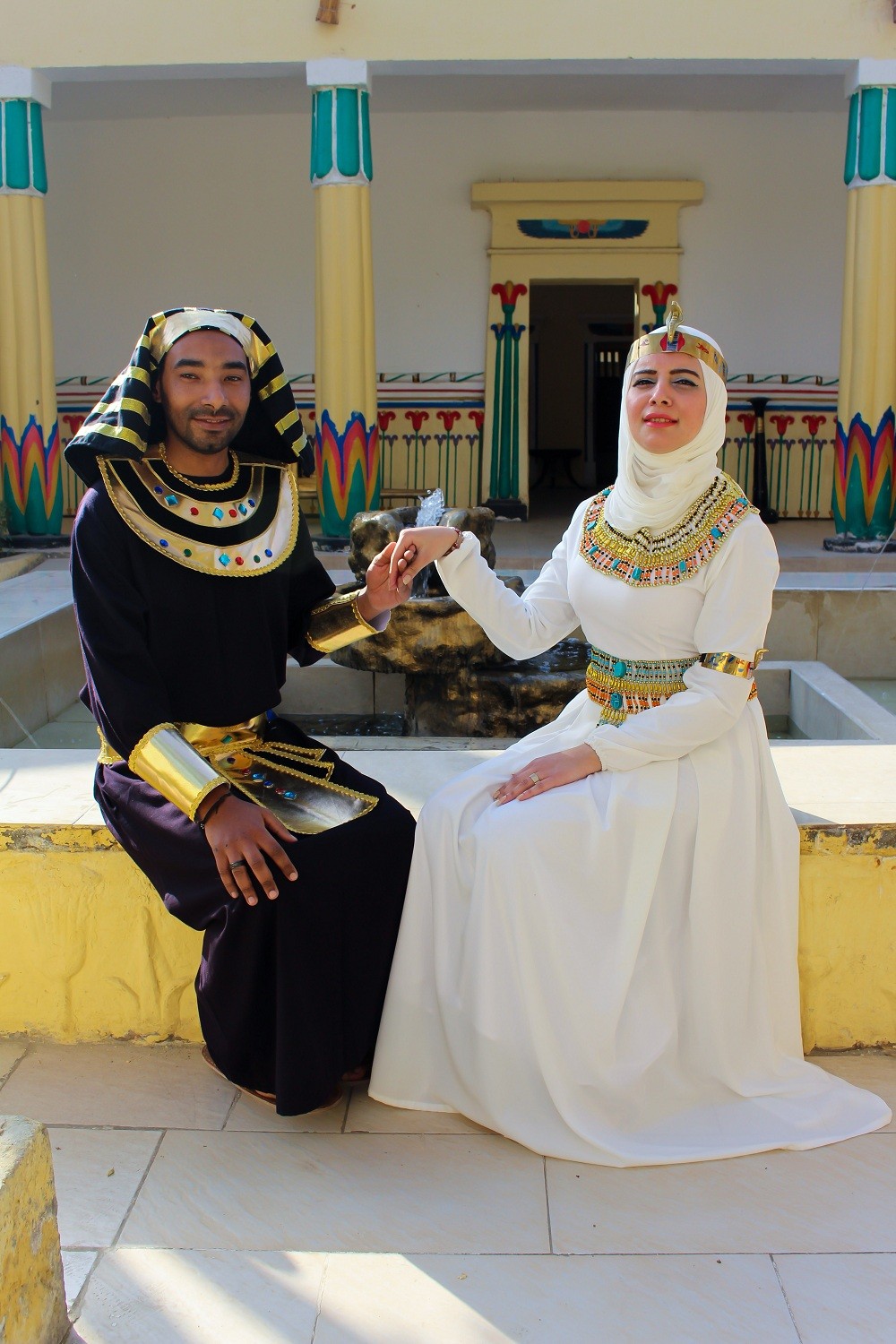 شاهد بالصور : أول حفل زفاف على الطريقة الفرعونية حفل زفاف راندا على الطريقة الفرعونية