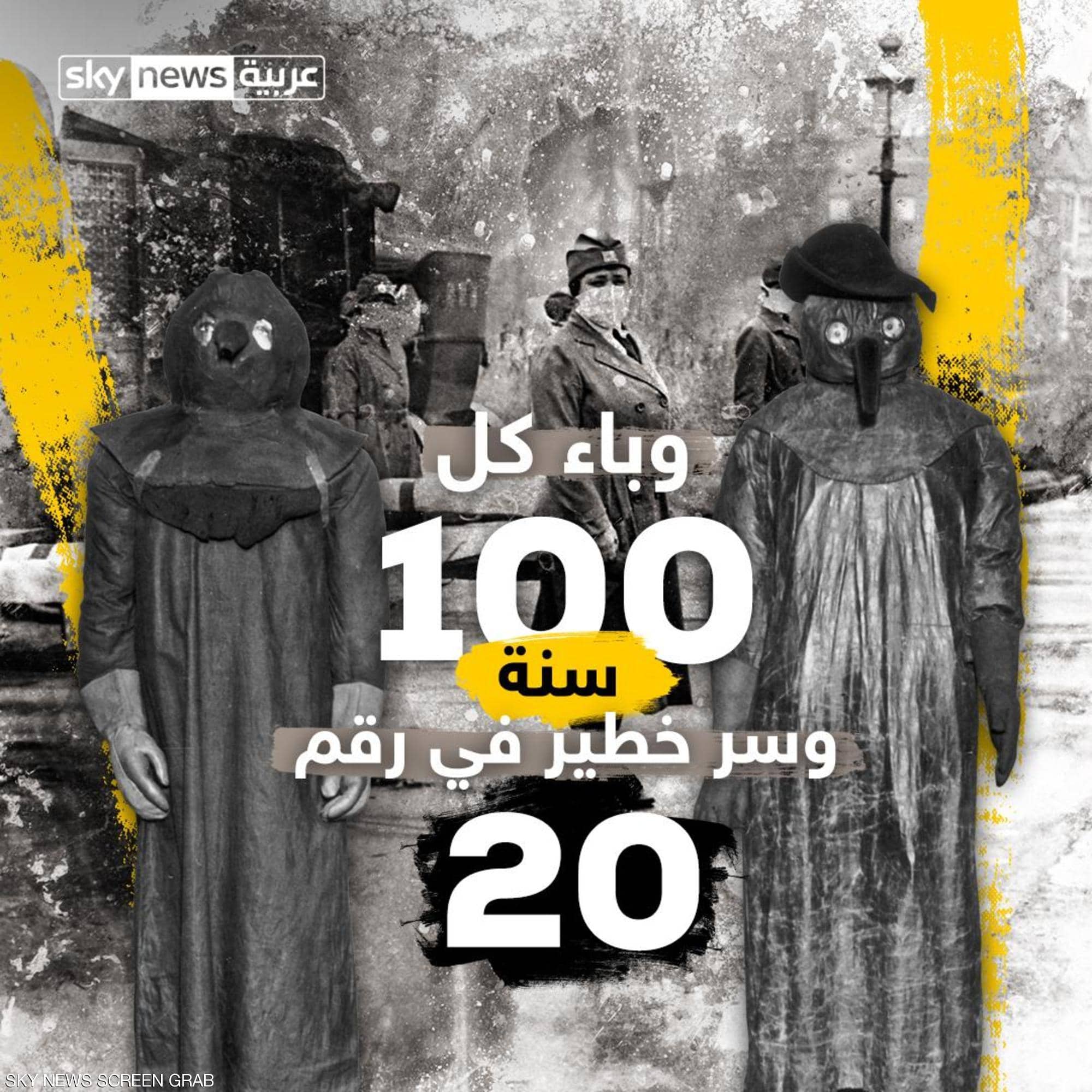 حقيقة أكذوبة وباء كل 100 سنة في عام 20 “حين تتورط سكاي نيوز بالكوبي بيست” فيديو سكاي نيوز