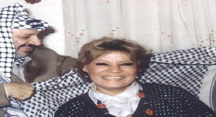 نادية لطفي - ياسر عرفات