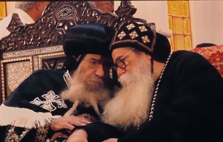 الأنبا صرابامون والبابا شنودة .. أقدار جمعتهما من برية شيهيت إلى القبر الأنبا صرابامون - البابا شنودة