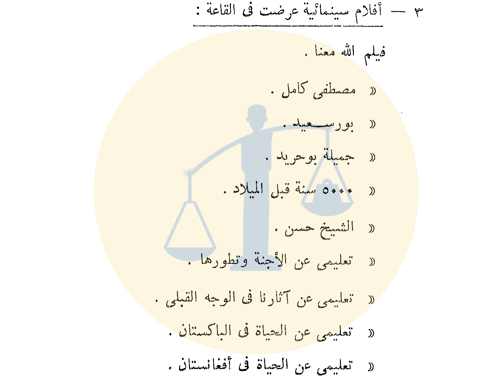 أعمال فنية دعمها الأزهر “من فيلم أخرجه يوسف شاهين إلى مسلسل الاختيار” قائمة الأفلام التي عرضها الأزهر عام 1964 م