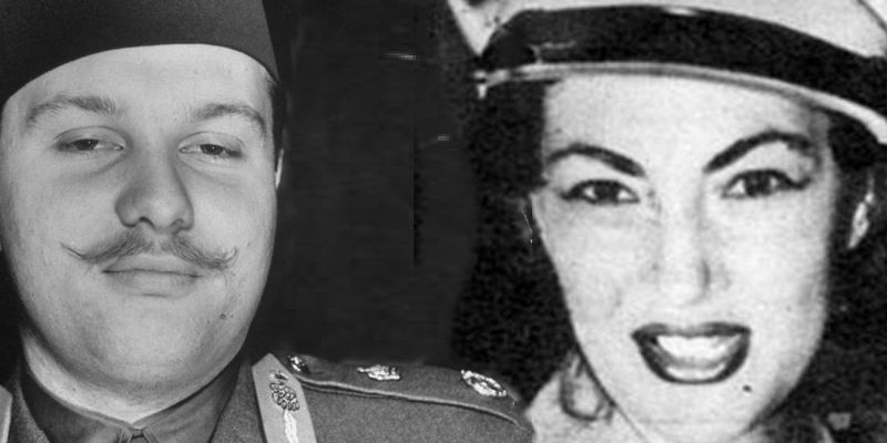 ناهد رشاد والملك فاروق