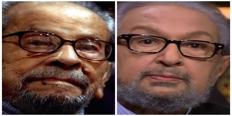 نور الشريف ونجيب محفوظ