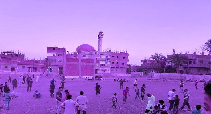 دوري لكرة القدم في إحدى قرى بني سويف تحت اسم فيروس كورونا