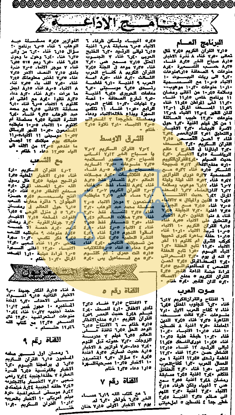 “أرشيف أخبار يوم 15 رمضان زمان” ضرائب على الأوبرا والشعب يأكل 800 مليون بيضة فقرات الإذاعة والتلفزيون الخميس 15 رمضان 1385 هجري الموافق 6 يناير عام 1966 م