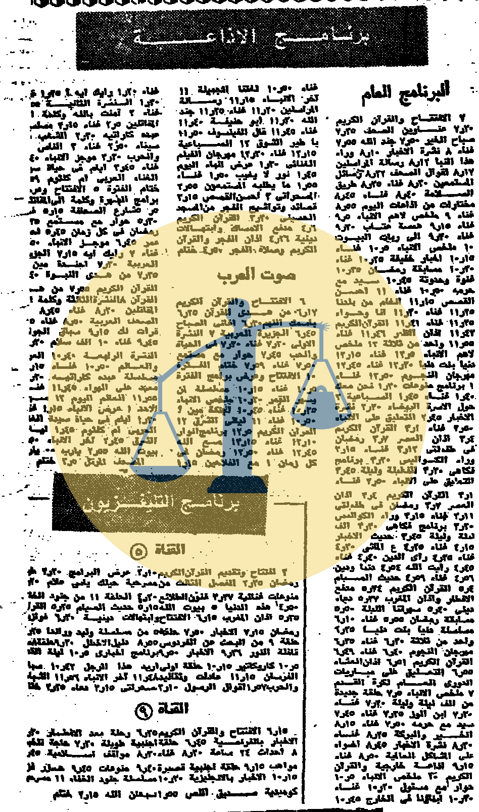 “أرشيف أخبار 11 رمضان زمان” جوانب أخرى لأحوال مصر في اليوم التالي للحرب فقرات الإذاعة والتلفزيون