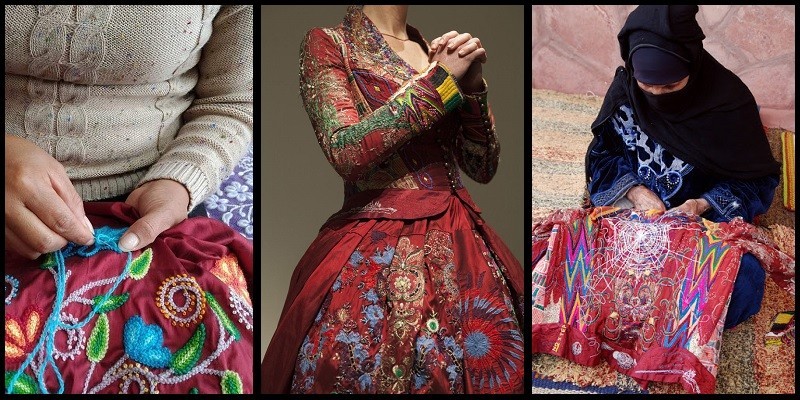 الفستان الأحمر