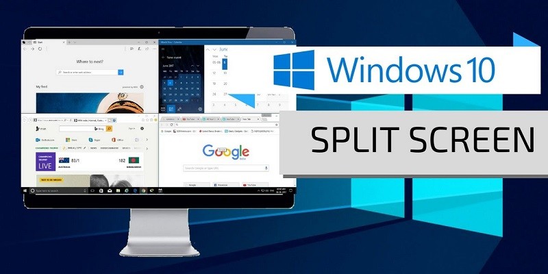 كيفية تقسم الشاشة في ويندوز 10 وعرض حتى أربع نوافذ على الشاشة في نفس الوقت
