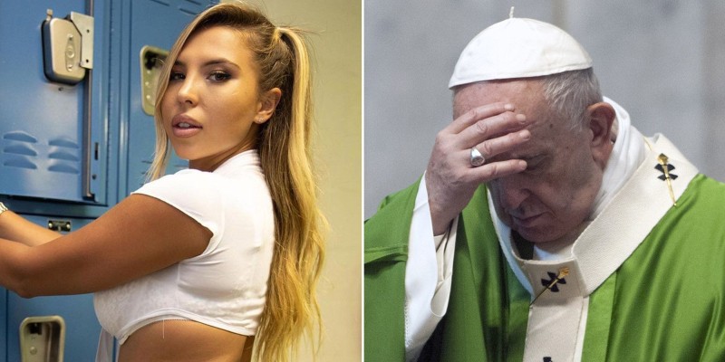 حساب البابا فرانسيس على “إنستجرام” يعجب بصورة مثيرة لعارضة أزياء البابا فرانسيس