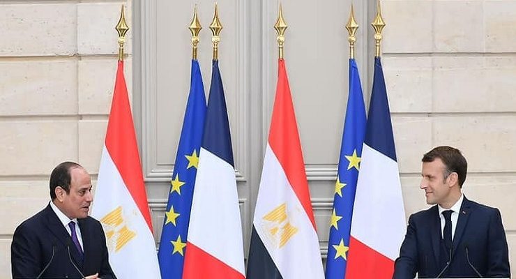 الرئيس عبدالفتاح السيسي - ماكرون