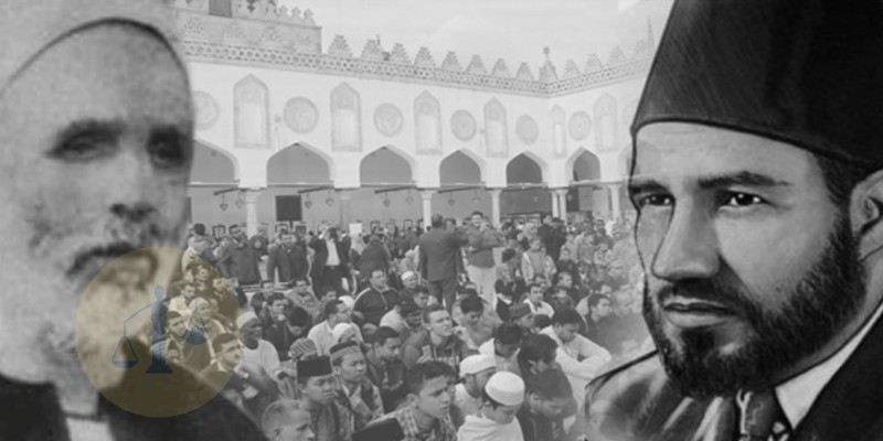 بين حسن البنا ويوسف الدجوي “كيف ندم مؤسس الإخوان على سوء أدبه مع عالم الأزهر” حسن البنا ويوسف الدجوي