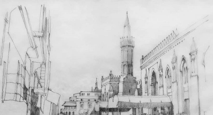 رسمة مسجد الحسين