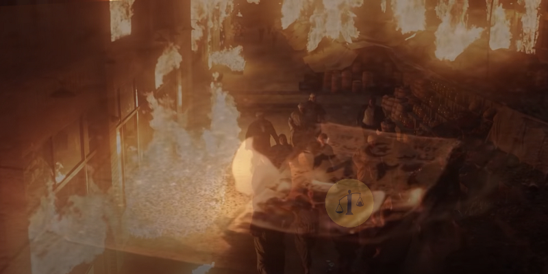 حريق القاهرة في مسلسل موسى