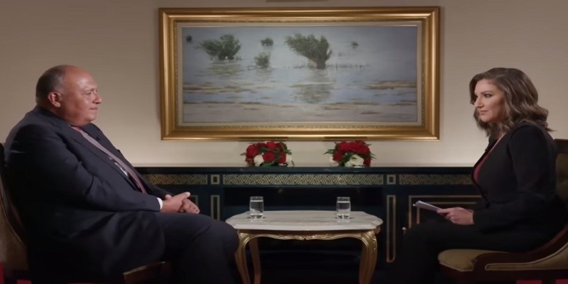 سامح شكري مع قناة الجزيرة