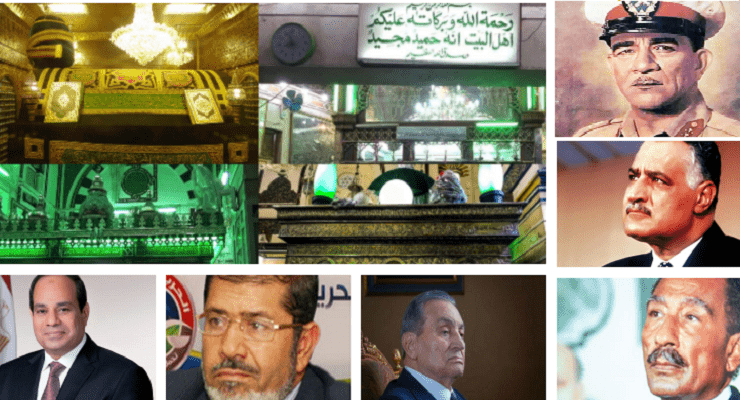 السيسي ورؤساء مصر مع أضرحة آل البيت