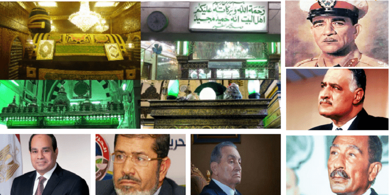 السيسي ورؤساء مصر مع أضرحة آل البيت