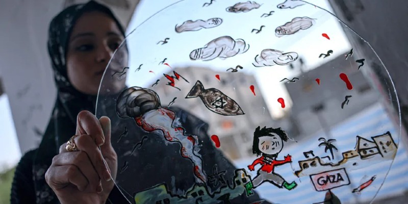 فنانة فلسطينية