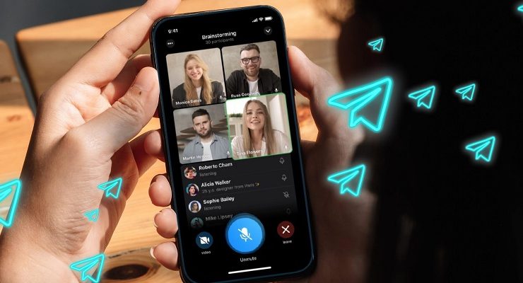 كيفية انشاء مكالمة فيديو جماعية في تليجرام