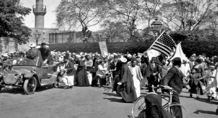 رفع العلم الأمريكي في ثورة 1919
