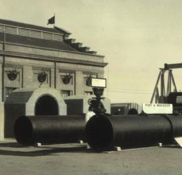 مبنى شبكة الصرف الصحي في مصر وقت افتتاحها