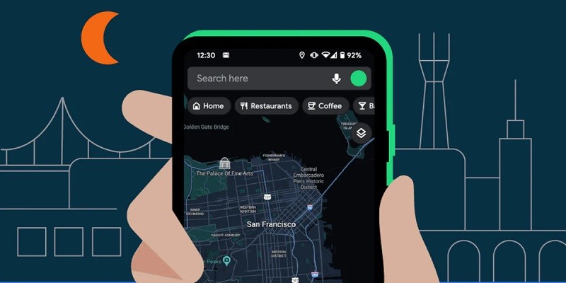 كيفية تفعيل الوضع الليلي في Google Maps على هواتف اندرويد وiOS