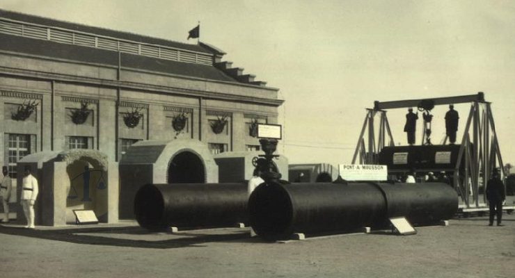 مبنى شبكة الصرف الصحي في مصر وقت افتتاحها