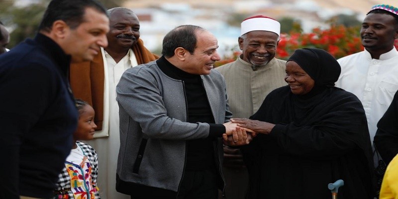 السيسي في غرب سهيل