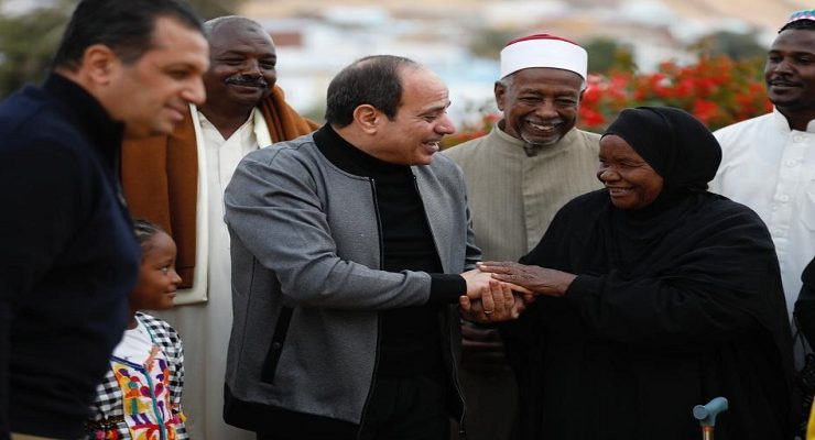 السيسي في غرب سهيل