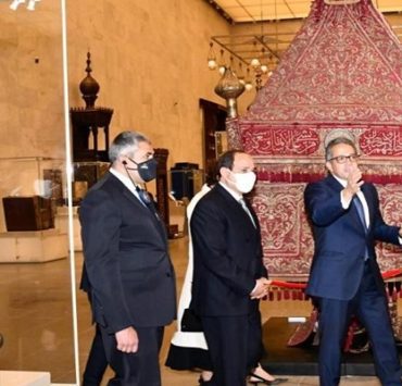السيسي في متحف الحضارة