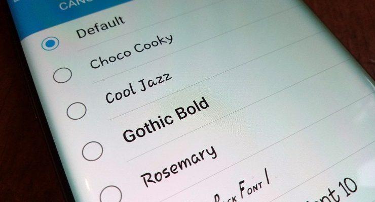 تغيير الخط في الاندرويد