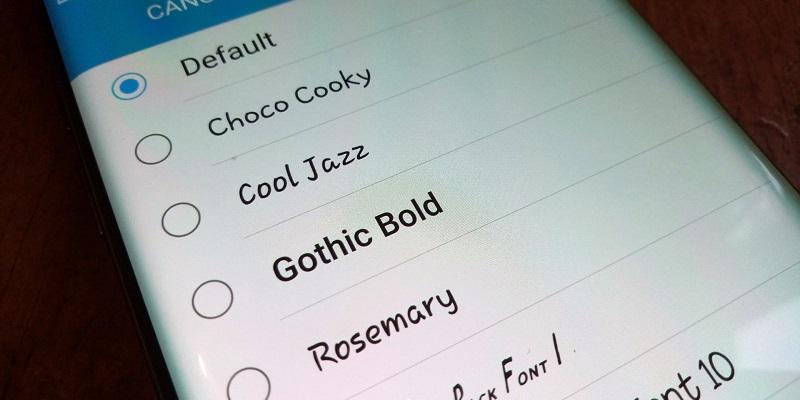 تغيير الخط في الاندرويد