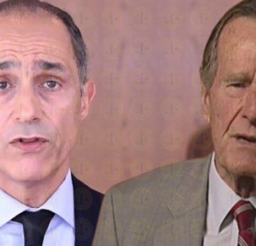 بوش الأب وجمال مبارك