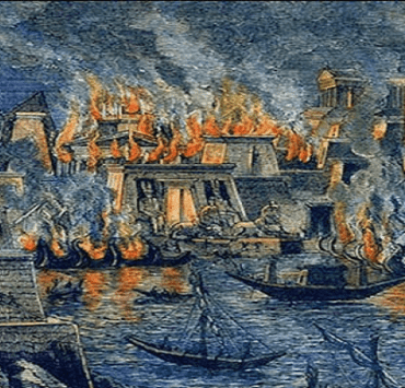 حريق مكتبة الإسكندرية