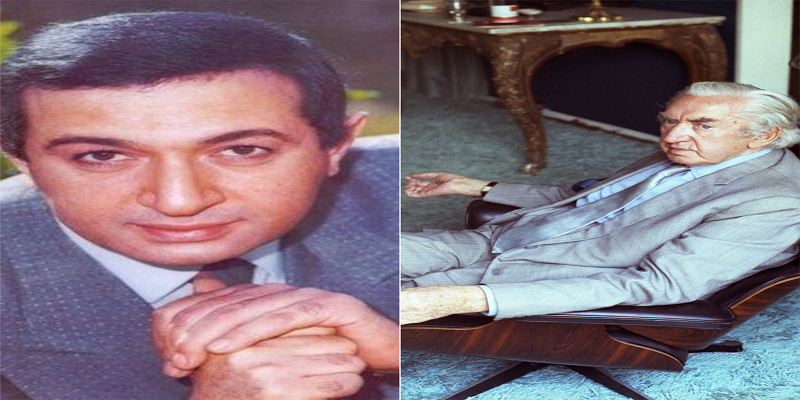 نور الشريف والمخرج ديزموند هيرست