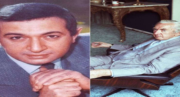 نور الشريف والمخرج ديزموند هيرست