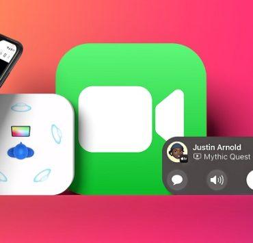 مشاركة الشاشة في FaceTime