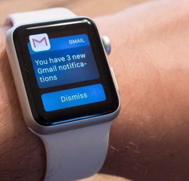 إشعارات Gmail على ساعة ابل