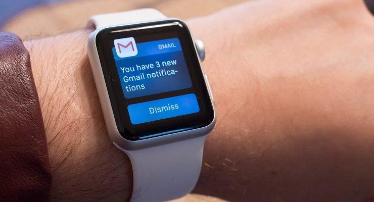 إشعارات Gmail على ساعة ابل