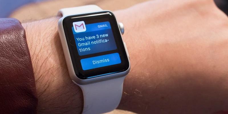 إشعارات Gmail على ساعة ابل