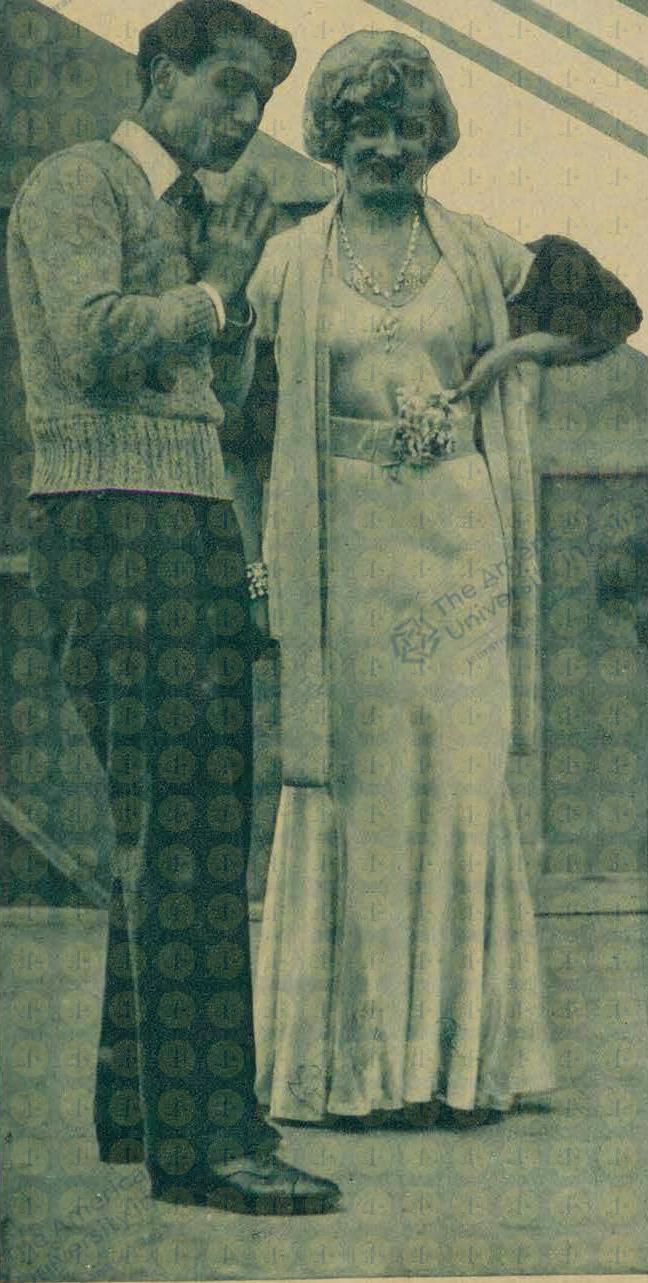 محمد كريم والممثلة الفرنسية في فيلم أولاد الذوات