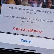 حذف الصور من الايفون