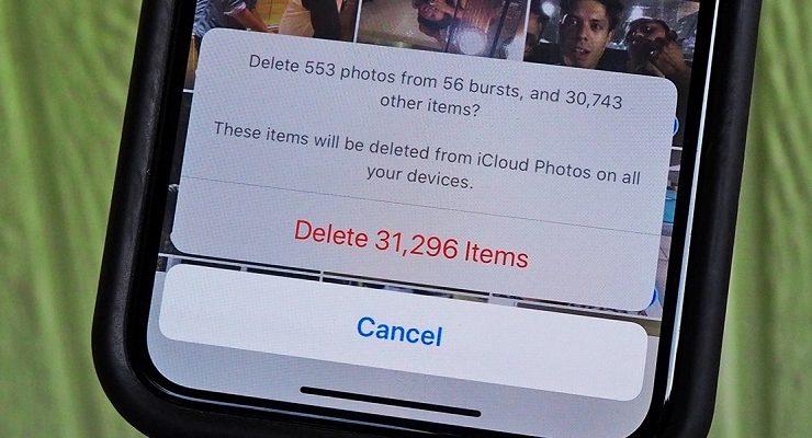 حذف الصور من الايفون