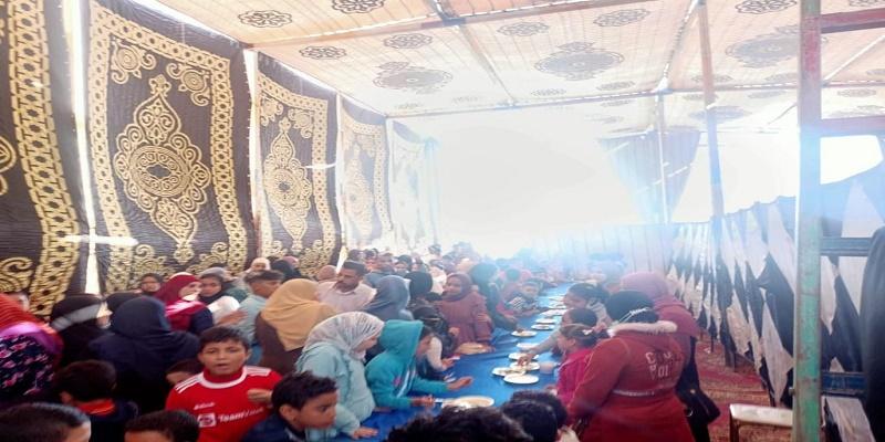 حياة كريمة تقييم احتفالية وأكبر مائدة إطعام لأهالي قرية الحصص بالدقهلية قرية الحصص